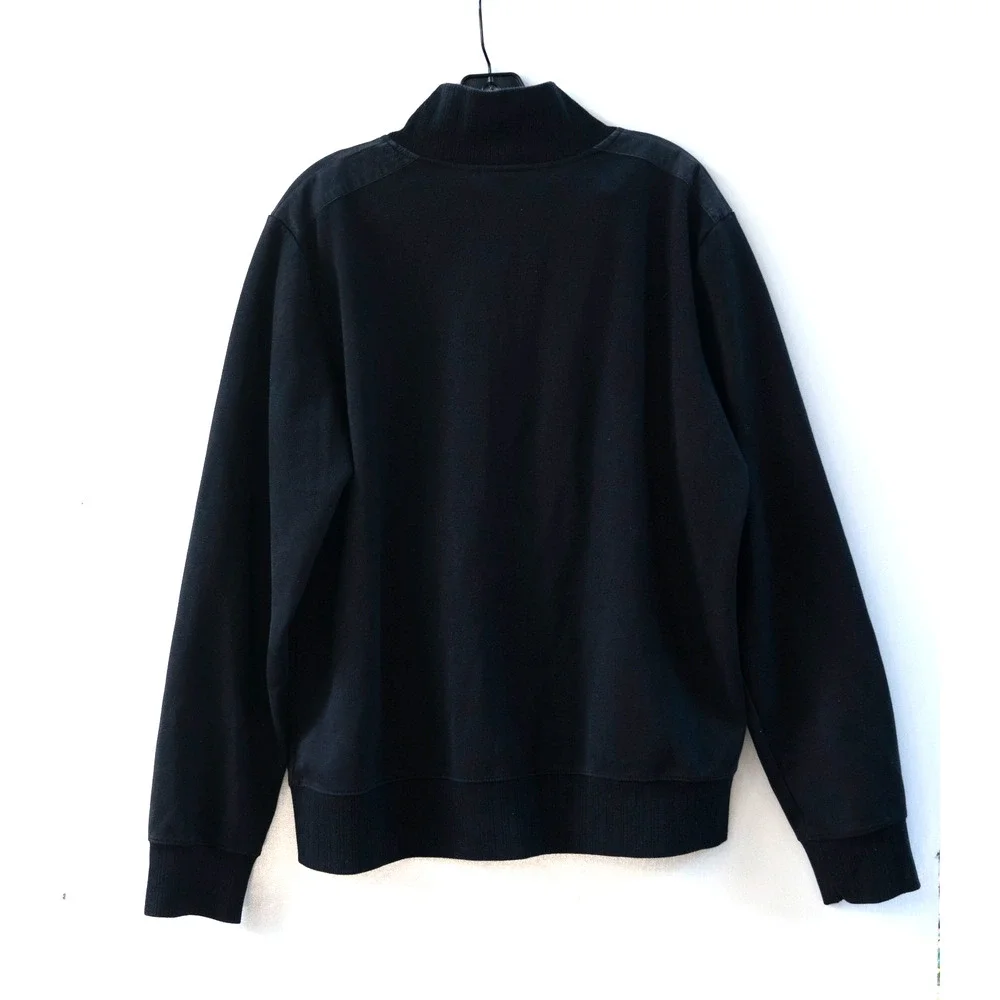 Hurley Y2K Men’s Black Graphic Track Type Jacket Full Zip Size Large